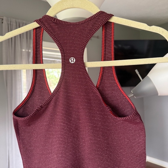 Lululemon Burgundy Ribbed Racerback Tank - Picture 3 of 3